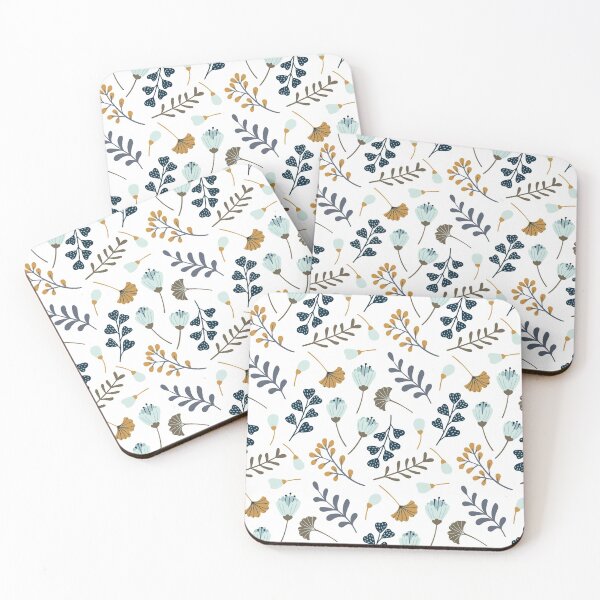 Item preview, Flores de otoño, patrón floral retro moderno, florales, flores, hojas, diseño tribal designed and sold by BONBcreative.