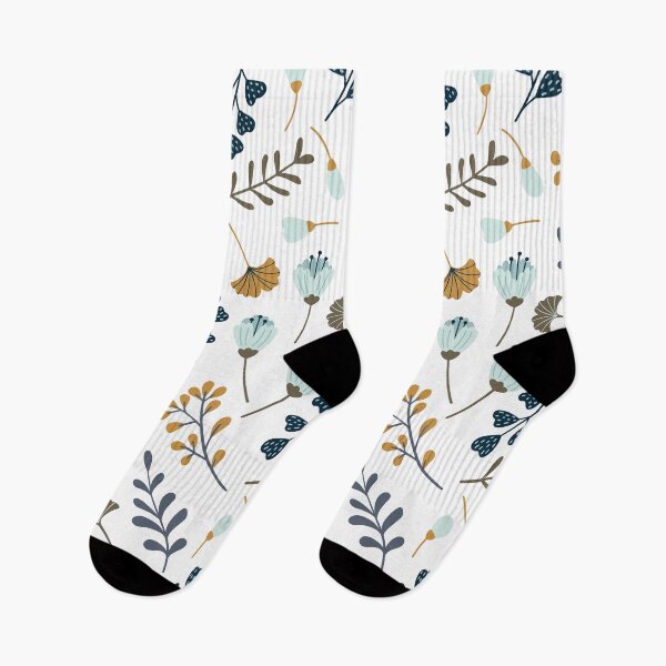 Artikelvorschau, Herbstblumen, modernes Retro-Blumenmuster, Blumen, Blumen, Blätter, Stammes-Design entworfen und verkauft von BONBcreative.