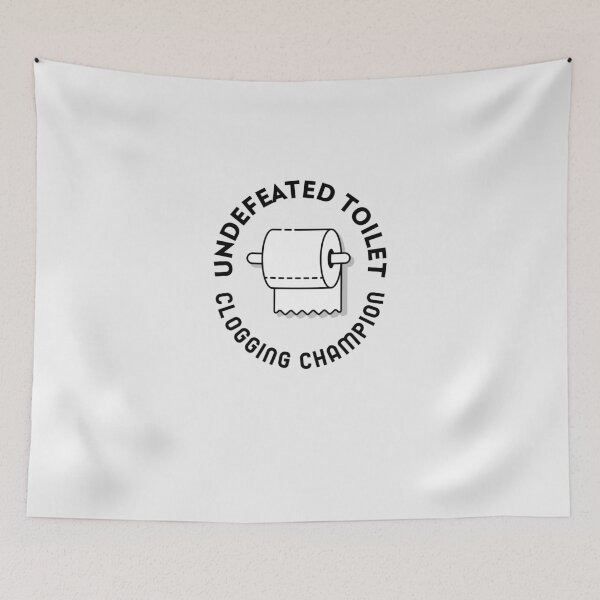 Item preview,  Undefeated toilet clogging champ designed and sold by art-fox.