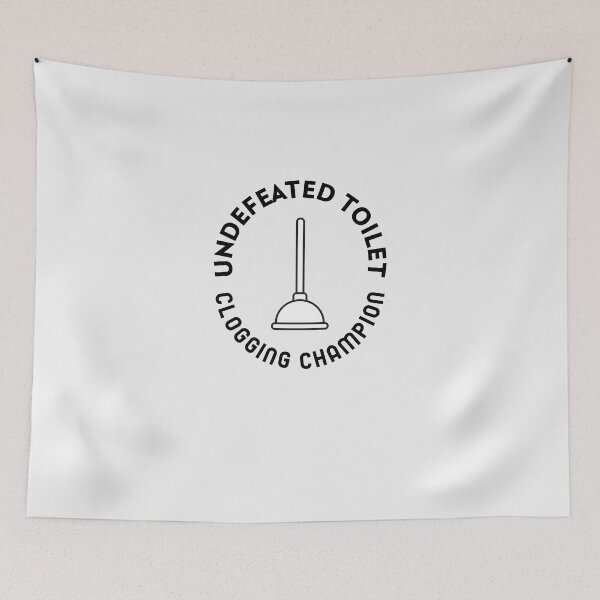 Item preview, Undefeated toilet clogging champ designed and sold by art-fox.