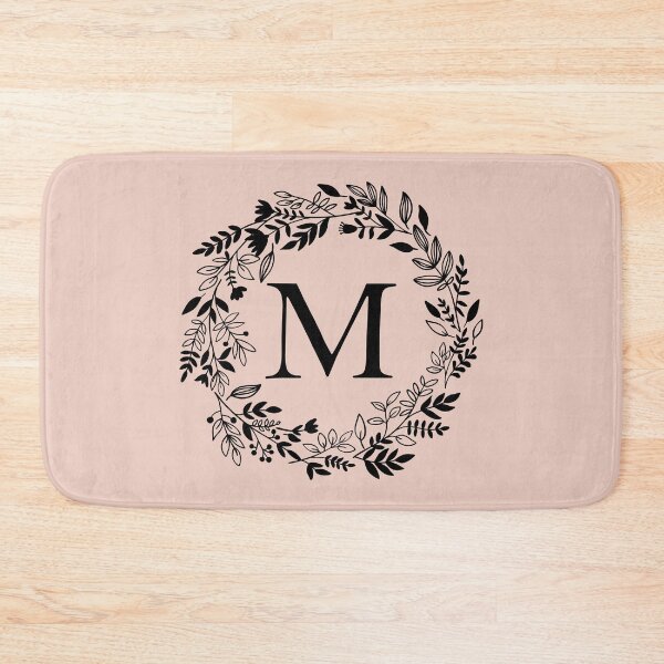 Item preview, Letter M with Floral Wreath - Initial M - Monogram Art designed and sold by thelustrous.