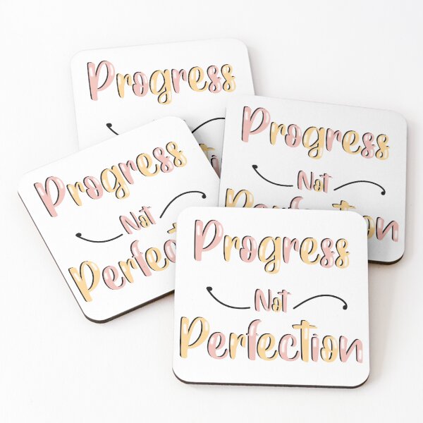 Item preview, Progress not perfection  designed and sold by MarbleStickerco.