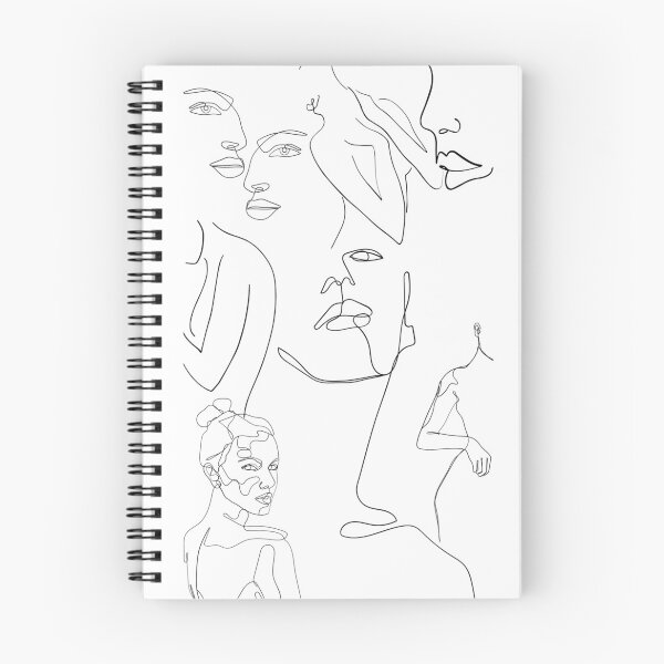 Item preview, Black and white line art faces designed and sold by plamidp.