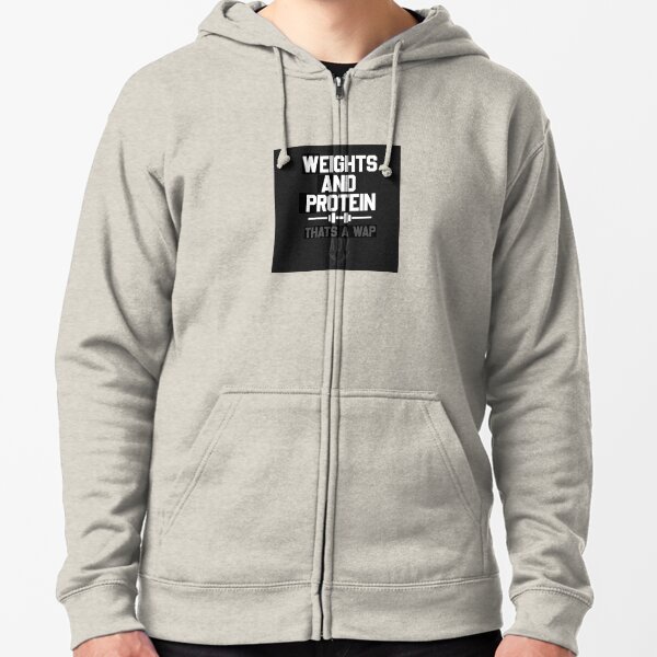 Funny Fitness Quote Zipped Hoodie