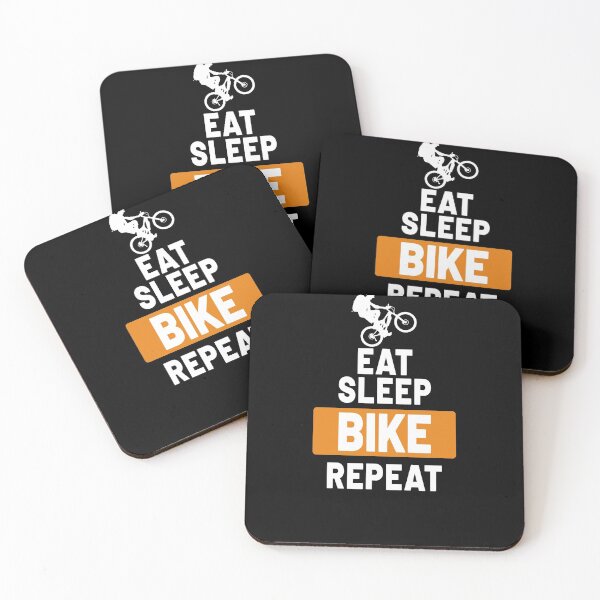 Item preview, Eat Sleep Bike Repeat - forced to work! Mountain Bike Outdoor Bike Downhill Trail Mountains E-Bike designed and sold by VollNiceDesign.