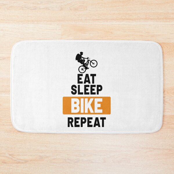 Item preview, Eat Sleep Bike Repeat - forced to work! Mountain Bike Outdoor Bike Downhill Trail Mountains E-Bike designed and sold by VollNiceDesign.