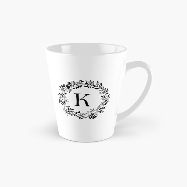 Item preview, Letter K with Floral Wreath - Initial K - Monogram Art designed and sold by thelustrous.