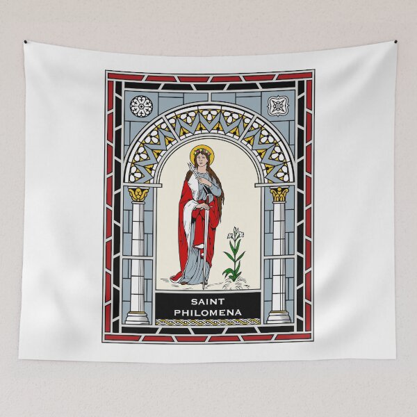 Item preview, ST PHILOMENA under STAINED GLASS designed and sold by CatholicSaints.