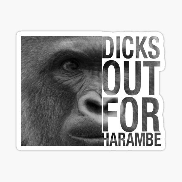 Artikel-Vorschau von Dicks für Harambe, designt und verkauft von westonoconnor.