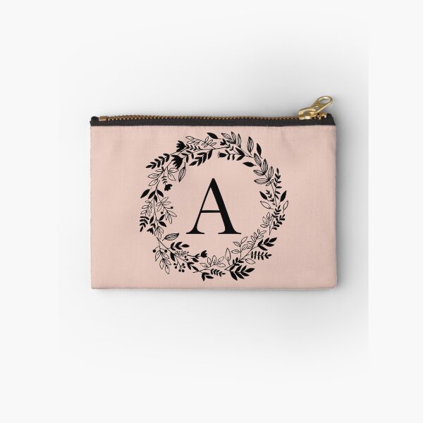 Artikelvorschau, Buchstabe A mit Blumenkranz - Initiale A - Monogrammkunst entworfen und verkauft von thelustrous.