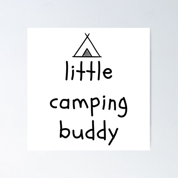 Item preview, Little Camping Buddy Cute Adventure Partner  designed and sold by CuteLovelyDesigns.