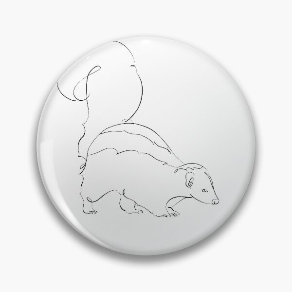 Item preview, Striped skunk designed and sold by NAEKO-animals.
