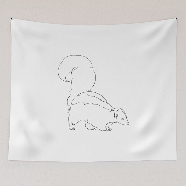 Item preview, Striped skunk designed and sold by NAEKO-animals.