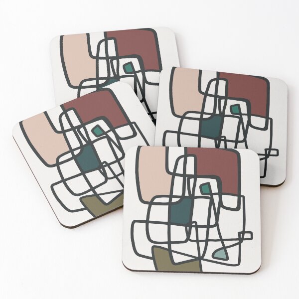 Item preview, Abstract Mid Century Modern Block designed and sold by WrightAesthetic.