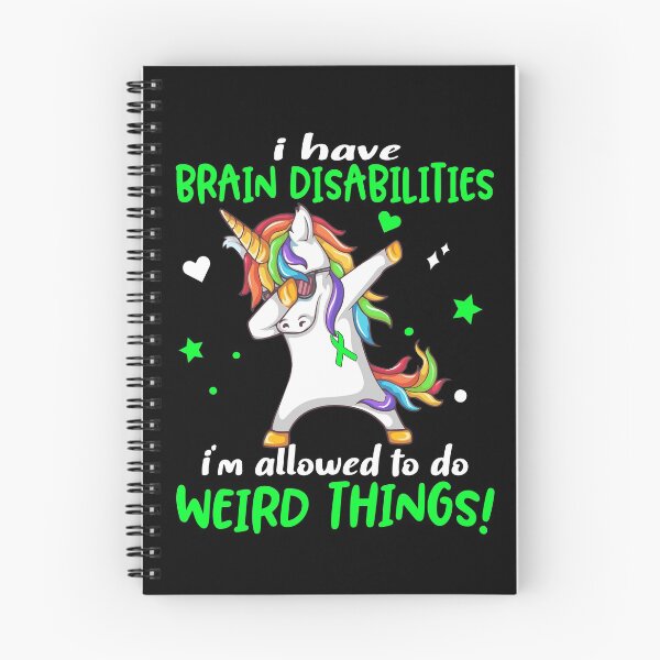Item preview, Brain Disabilities Warrior I'm Allowed To Do Weird Things designed and sold by Brad-FI.