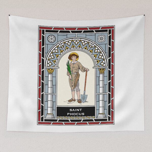 Item preview, ST PHOCUS THE GARDENER under STAINED GLASS designed and sold by CatholicSaints.