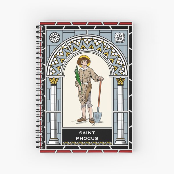 Item preview, ST PHOCUS THE GARDENER under STAINED GLASS designed and sold by CatholicSaints.