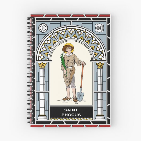 Item preview, ST PHOCUS THE GARDENER under STAINED GLASS designed and sold by CatholicSaints.