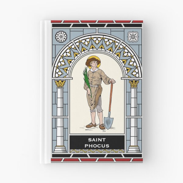 Item preview, ST PHOCUS THE GARDENER under STAINED GLASS designed and sold by CatholicSaints.