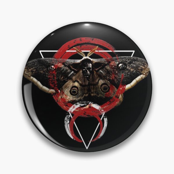 Item preview, Trash polka style death MOTH with skull designed and sold by DarkDesign69.