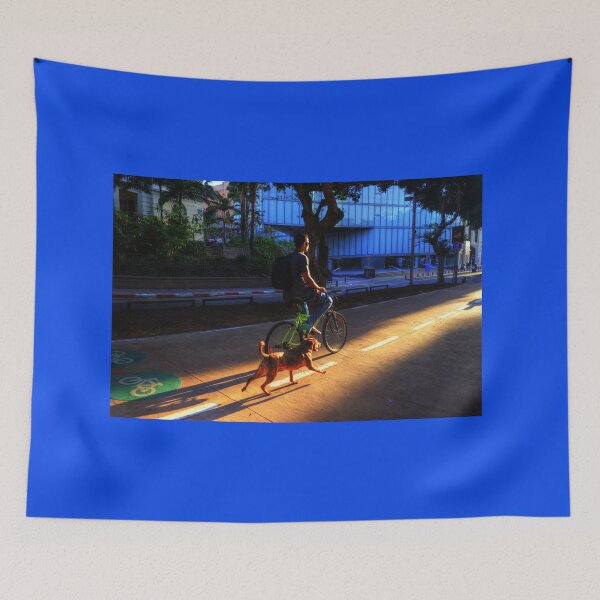 Item preview, Man and dog in Rothschild Boulevard Tel Aviv designed and sold by Matan Hirsch.
