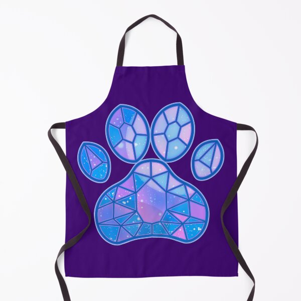 Item preview, Stained Glass Cat Paw Blue/Purple designed and sold by With Love, InspireMari.