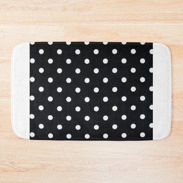 Item preview, White Poka Dots Black Background designed and sold by RBDESIGN SHOP.
