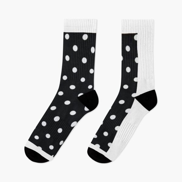 Item preview, White Poka Dots Black Background designed and sold by RBDESIGN SHOP.