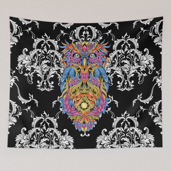 Item preview, Psychedelic Colorful Magical Owl Chic Vintage Background Design Gifts Ideas designed and sold by Easy-Pro-Gifts.