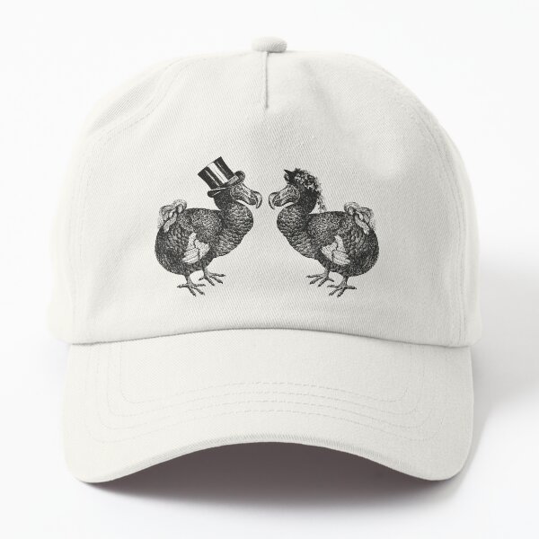 Mr and Mrs Dodo | Dodo Couple | Vintage Dodos | Black and White | Dad Hat