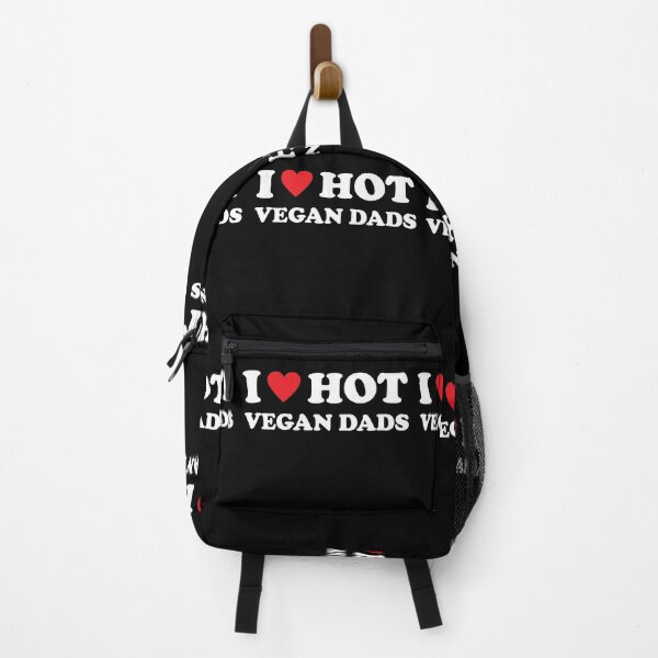 Item preview, I Love Hot Vegan Dads Heart designed and sold by RedQuality.