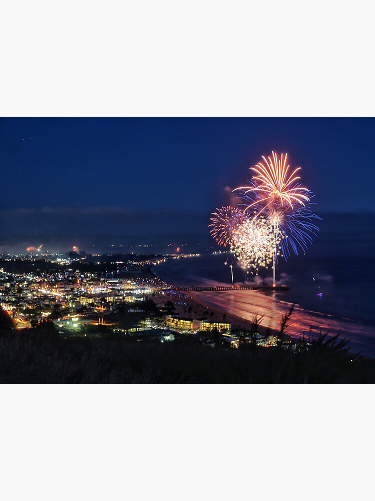 "Pismo Beach Fireworks 2" Sticker by 4theloveofview Redbubble