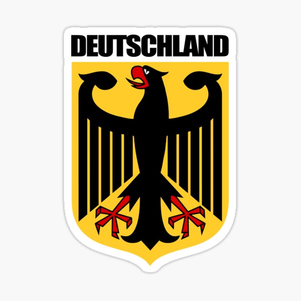 Deutschland Sticker Germany National Emblem German Eagle Coat of Arms Decal