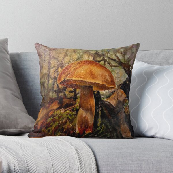 Bitter Bolete - Tylopilus Throw Pillow