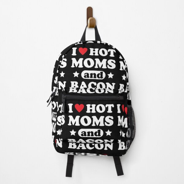Item preview, I Love Hot Moms and Bacon Heart Funny Food designed and sold by RedQuality.