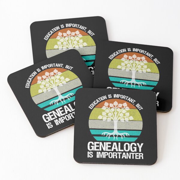 Item preview, Education Is Important But Genealogy Is Importanter designed and sold by Cat Lady Designs.