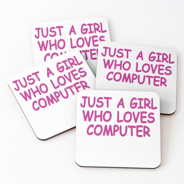 Item preview, Just a Girl Who Loves Computer: Computer Lovers designed and sold by Pengo Shirt.