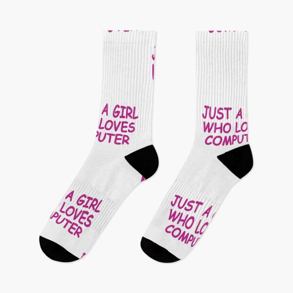 Item preview, Just a Girl Who Loves Computer: Computer Lovers designed and sold by Pengo Shirt.