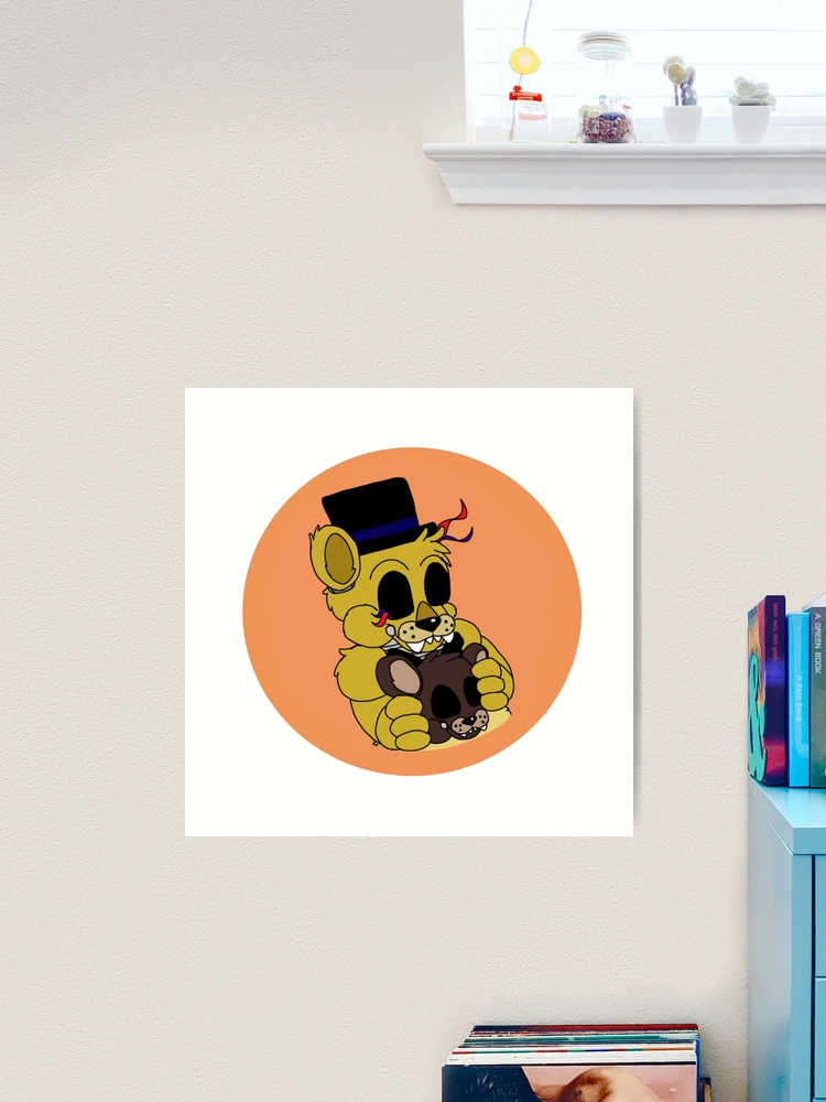 FNAF Golden Fredbear Art Print by Bloo McDoodle