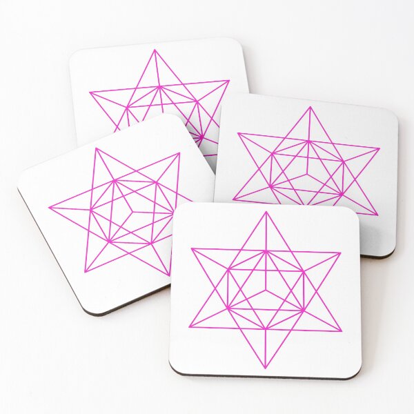 Item preview, Sacred Geometry Star Terahedron Merkaba Pink designed and sold by Morgan Obendorfer.