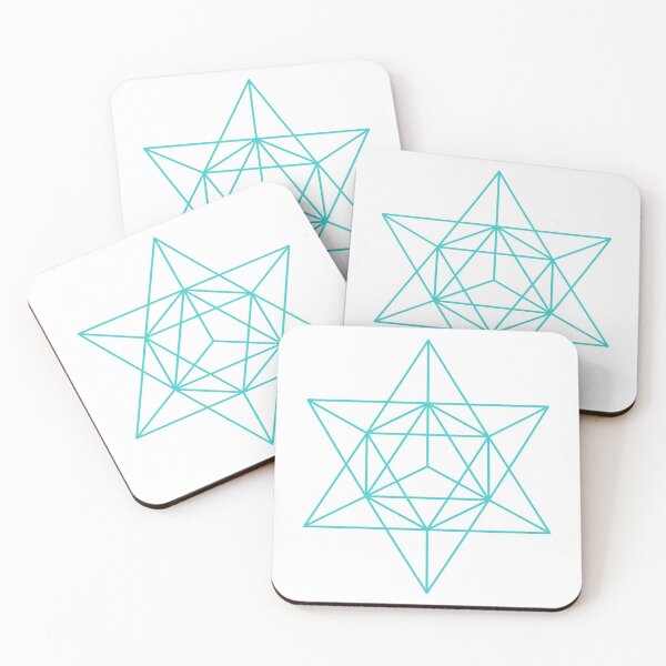 Item preview, Sacred Geometry Star Tetrahedron Merkaba Light Blue designed and sold by Morgan Obendorfer.