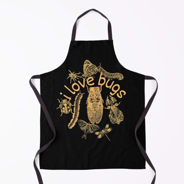 Item preview, I Love Bugs Orange Line Drawing Design designed and sold by EarthArtDesigns.