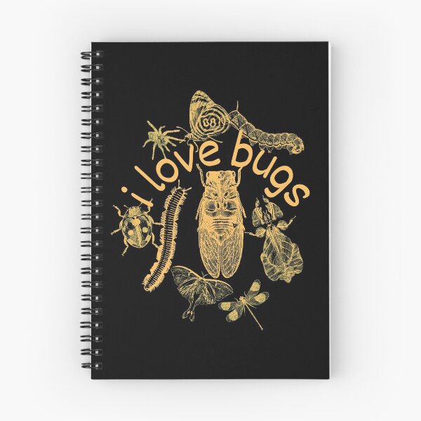 Item preview, I Love Bugs Orange Line Drawing Design designed and sold by EarthArtDesigns.