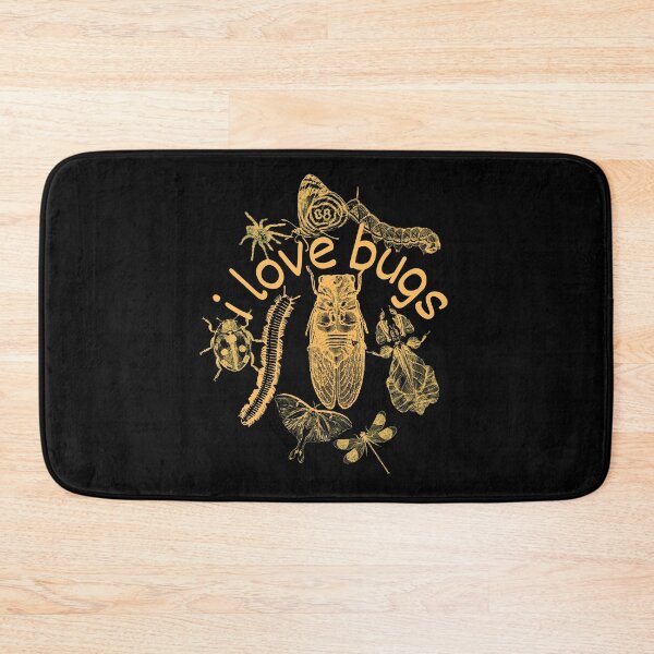 Item preview, I Love Bugs Orange Line Drawing Design designed and sold by EarthArtDesigns.