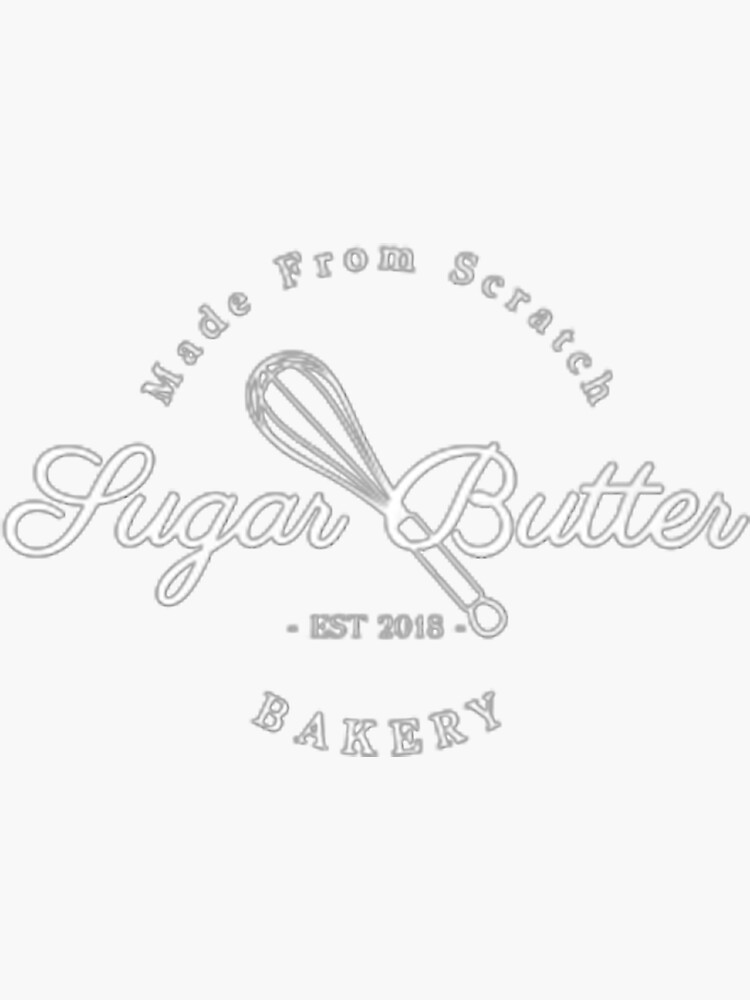 "Sugar Butter Bakery Premium " Sticker by Givendingdong Redbubble
