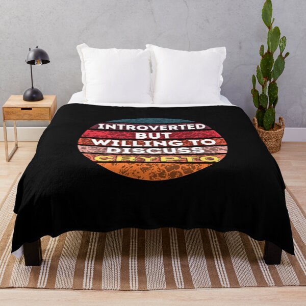 Item preview, Introverted But willing to discuss Crypto designed and sold by springflow.