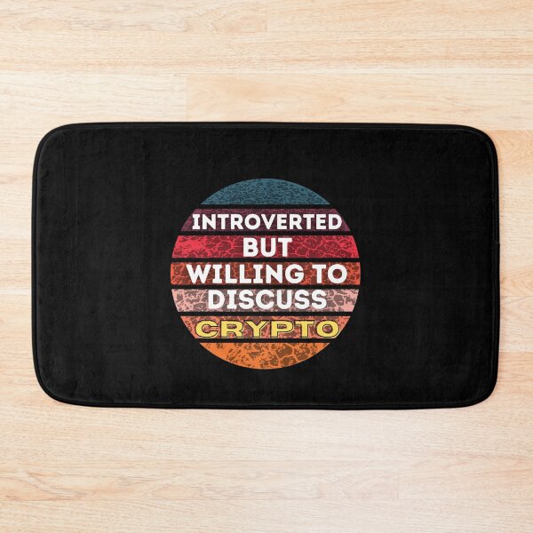 Item preview, Introverted But willing to discuss Crypto designed and sold by springflow.
