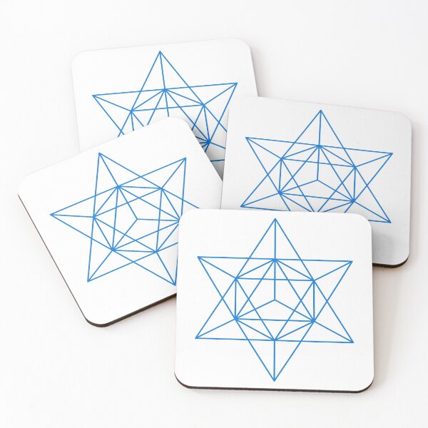 Item preview, Sacred Geometry Star Terahedron Merkaba Blue designed and sold by Morgan Obendorfer.