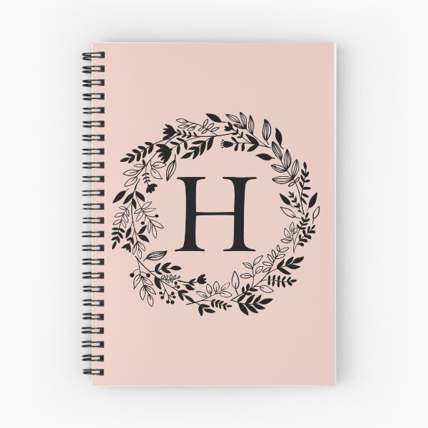 Artikelvorschau, Buchstabe H mit Blumenkranz - Initiale H - Monogrammkunst entworfen und verkauft von thelustrous.
