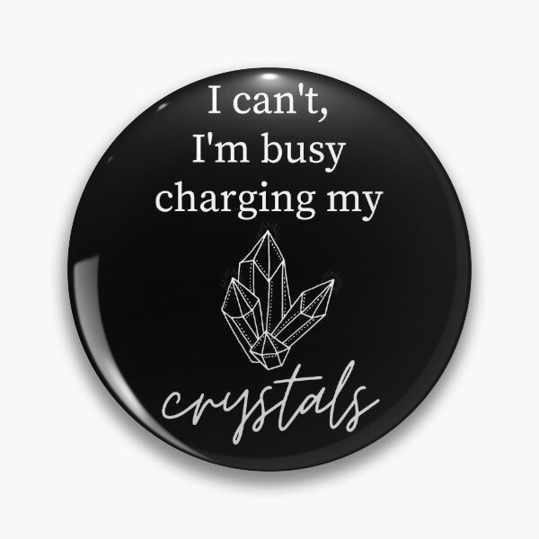 Item preview, Charging my crystals - white print designed and sold by RaineLight.